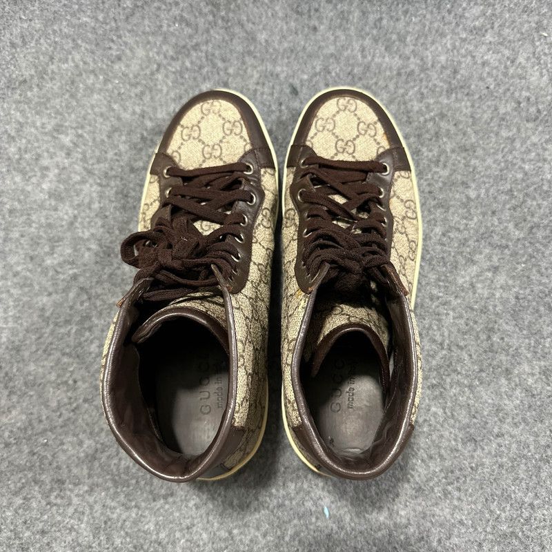 Gucci Gucci Brown High-Top Fashion Sneakers for Men Size US 8.5 / EU 41-42 - 6 Thumbnail