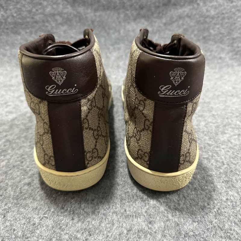 Gucci Gucci Brown High-Top Fashion Sneakers for Men Size US 8.5 / EU 41-42 - 4 Thumbnail