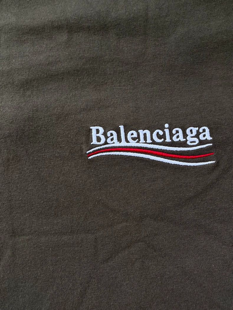 Balenciaga Balenciaga Logo Print Crewneck Short Sleeve T-Shirt - dmc Size M / US 6-8 / IT 42-44 - 3 Thumbnail