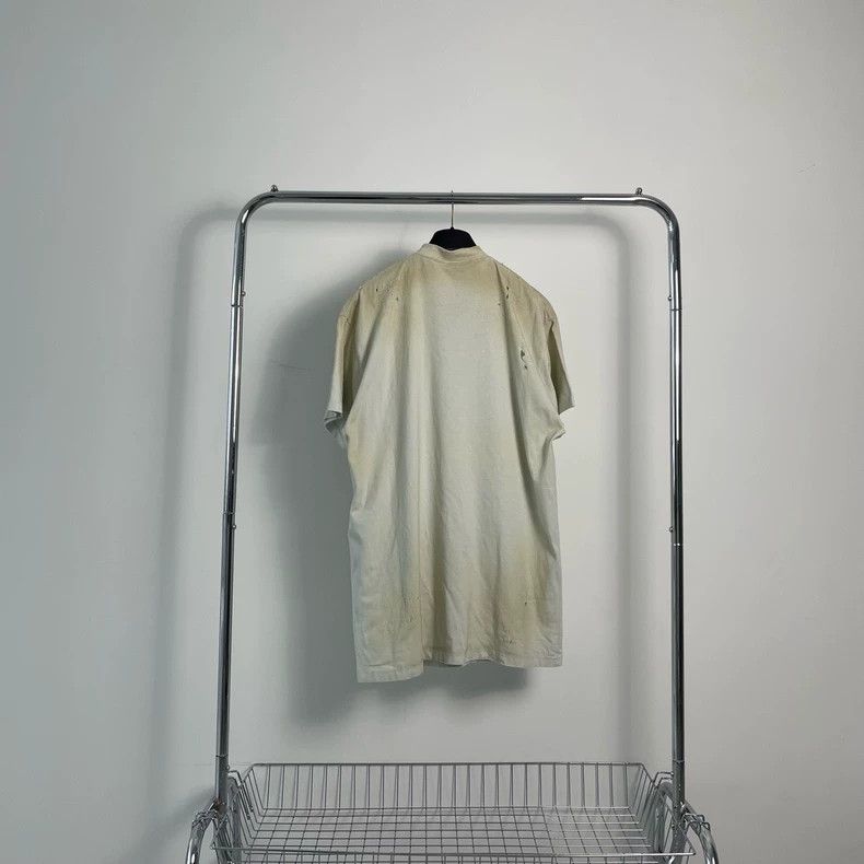 Balenciaga Balenciaga Distressed Embroidered Short Sleeve Tee - dmc Size M / US 6-8 / IT 42-44 - 2 Thumbnail