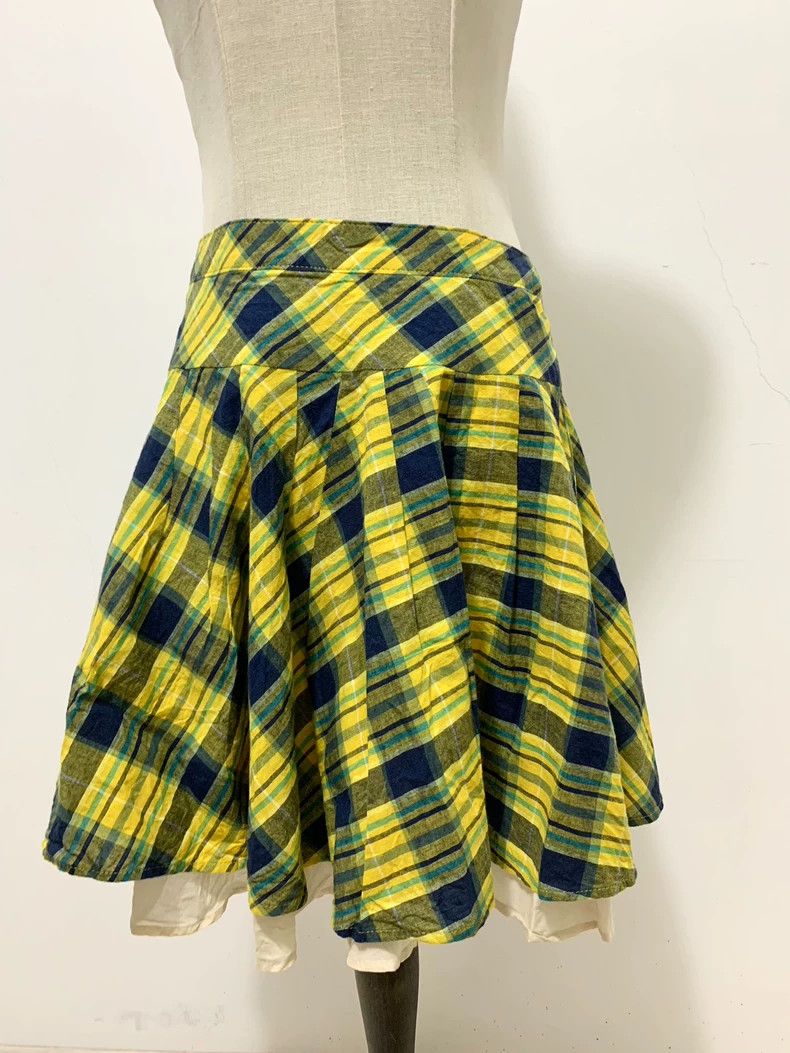 Vivienne Westwood Vivienne Westwood Yellow Plaid Skirt - dmc Size 26" / US 2 / IT 38 - 3 Thumbnail