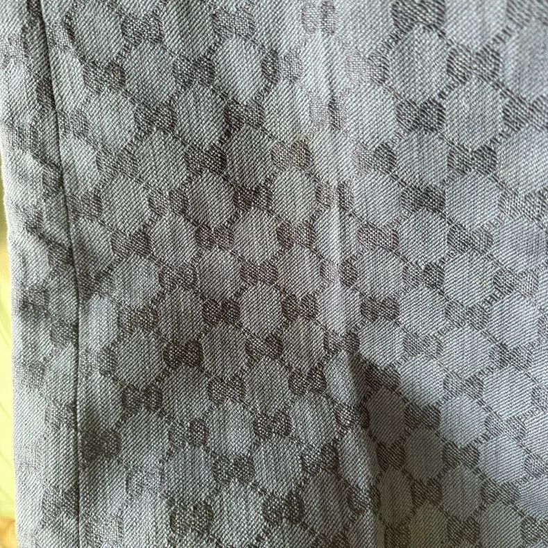 Gucci Gucci Grey Logo Print Wide-Leg Pants - dmc Size 40" / US 18 - 9 Thumbnail