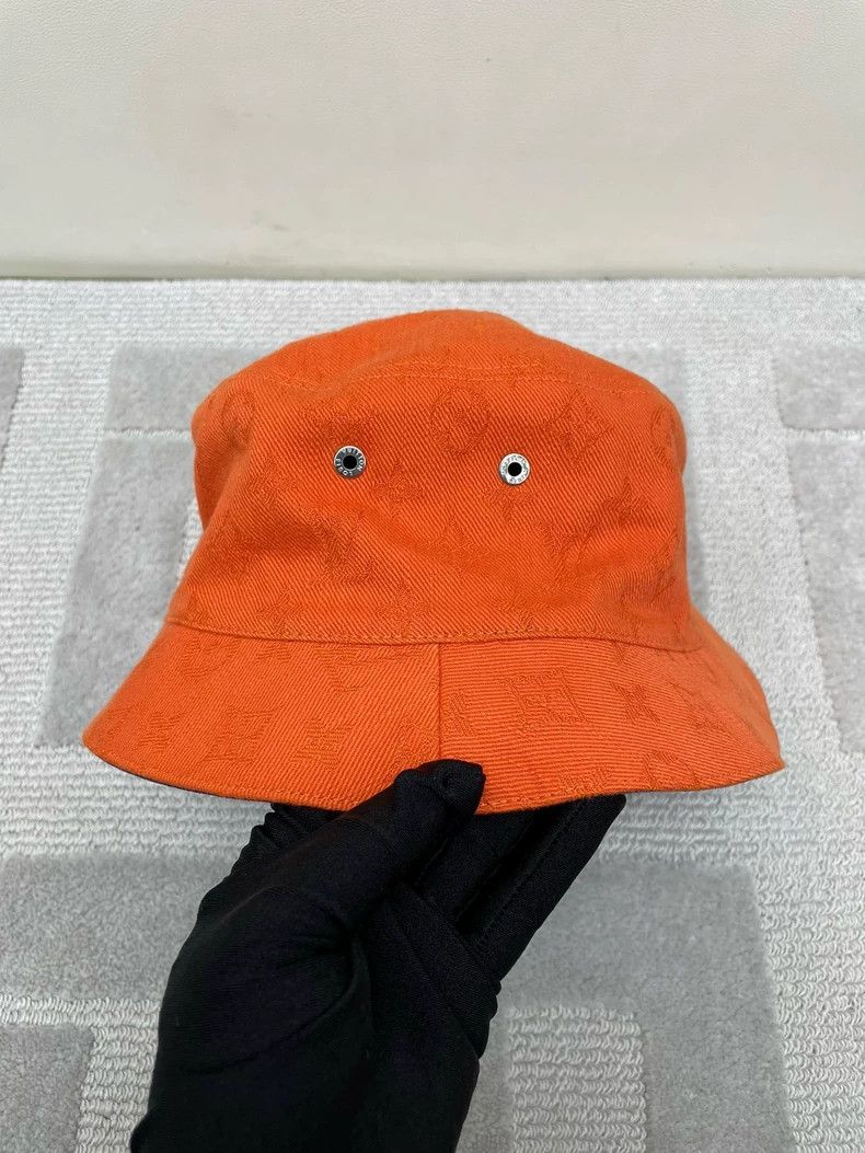 Louis Vuitton Louis Vuitton Orange Logo Bucket Hat - dmc Size ONE SIZE - 2 Thumbnail