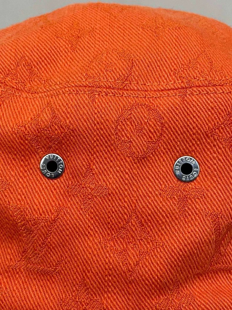 Louis Vuitton Louis Vuitton Orange Logo Bucket Hat - dmc Size ONE SIZE - 3 Thumbnail