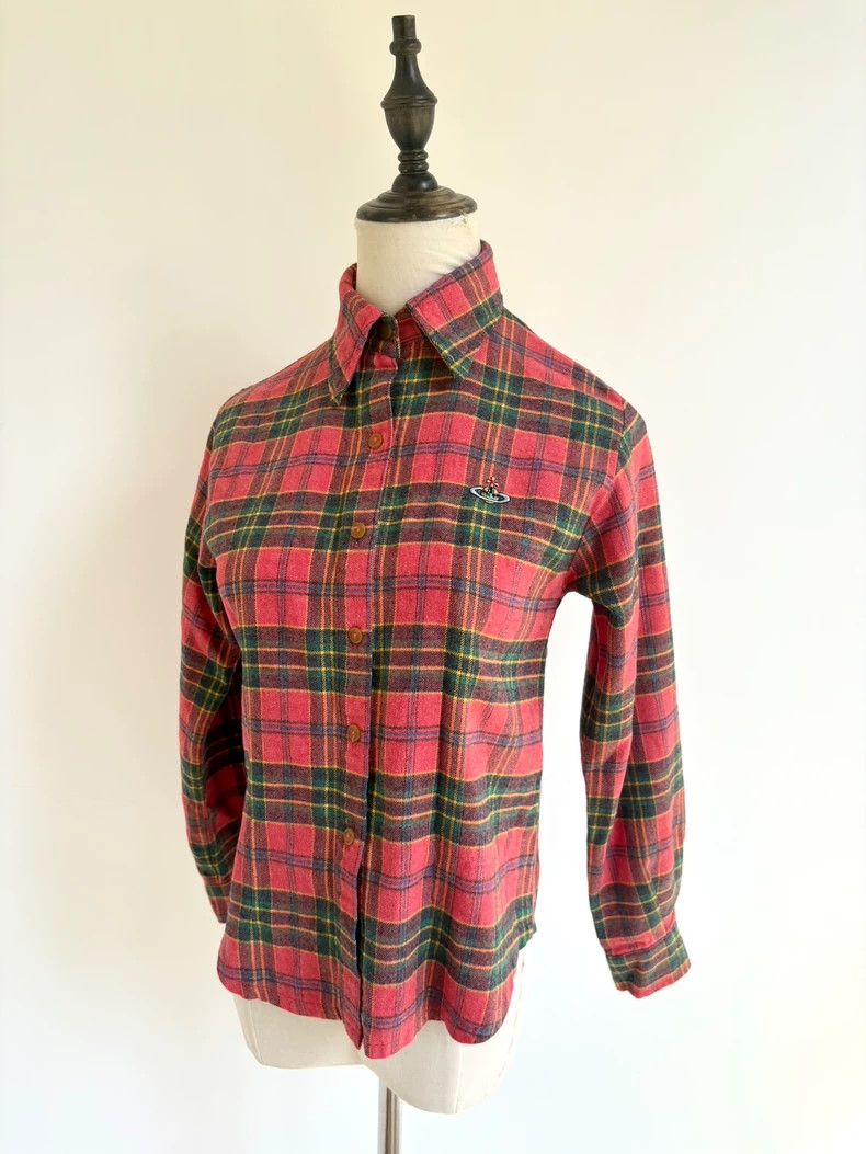 Vivienne Westwood Vivienne Westwood Red Plaid Vintage Shirt - dmc Size M / US 6-8 / IT 42-44 - 2 Thumbnail