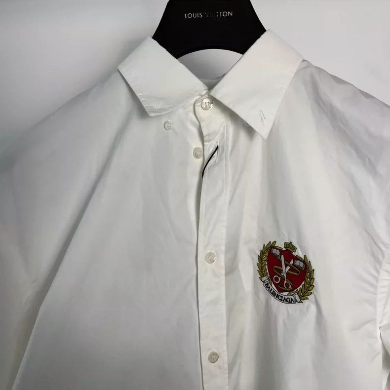 Balenciaga Balenciaga Scissors Wheat Embroidery Shirt - dmc Size M / US 6-8 / IT 42-44 - 3 Thumbnail