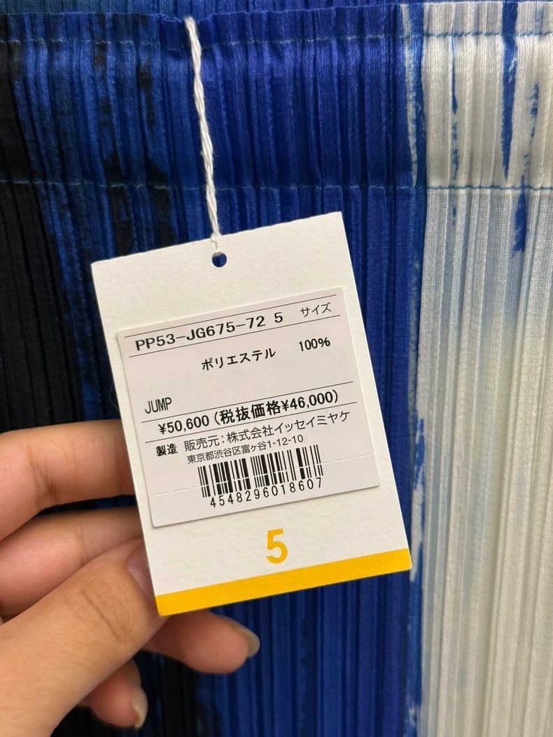 Issey Miyake Issey Miyake PP Blue Pleated Stripe Skirt - dmc Size 27" / US 4 / IT 40 - 2 Thumbnail