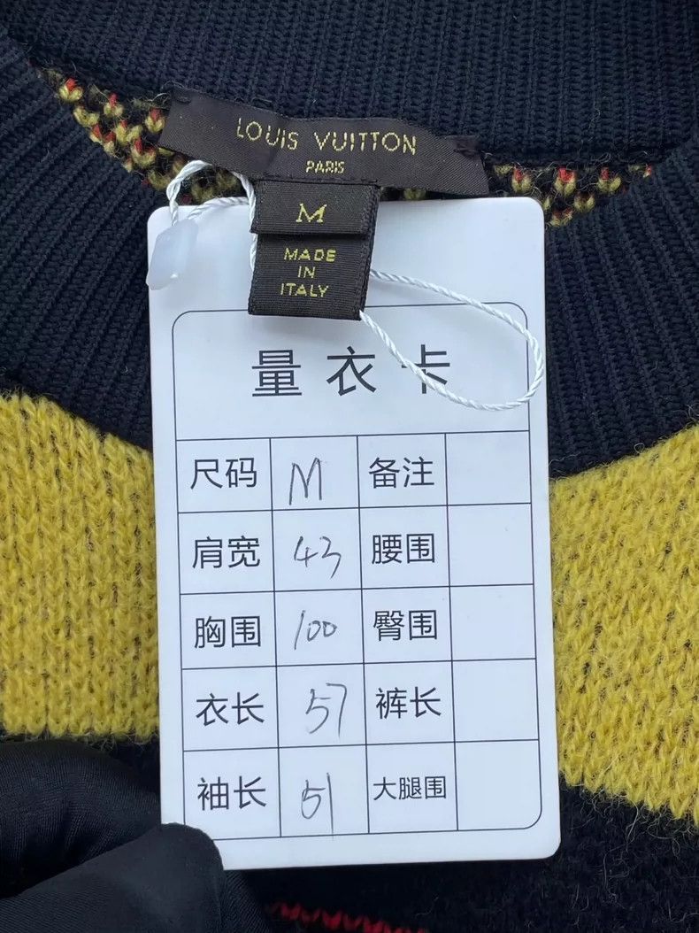 Louis Vuitton LV Colorblock Pattern Wool Sweater - dmc Size M / US 6-8 / IT 42-44 - 6 Thumbnail