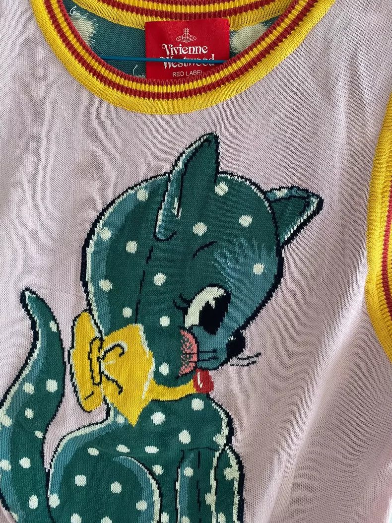 Vivienne Westwood Vivienne Westwood Cat Knit Vest - dmc Size M / US 6-8 / IT 42-44 - 2 Thumbnail