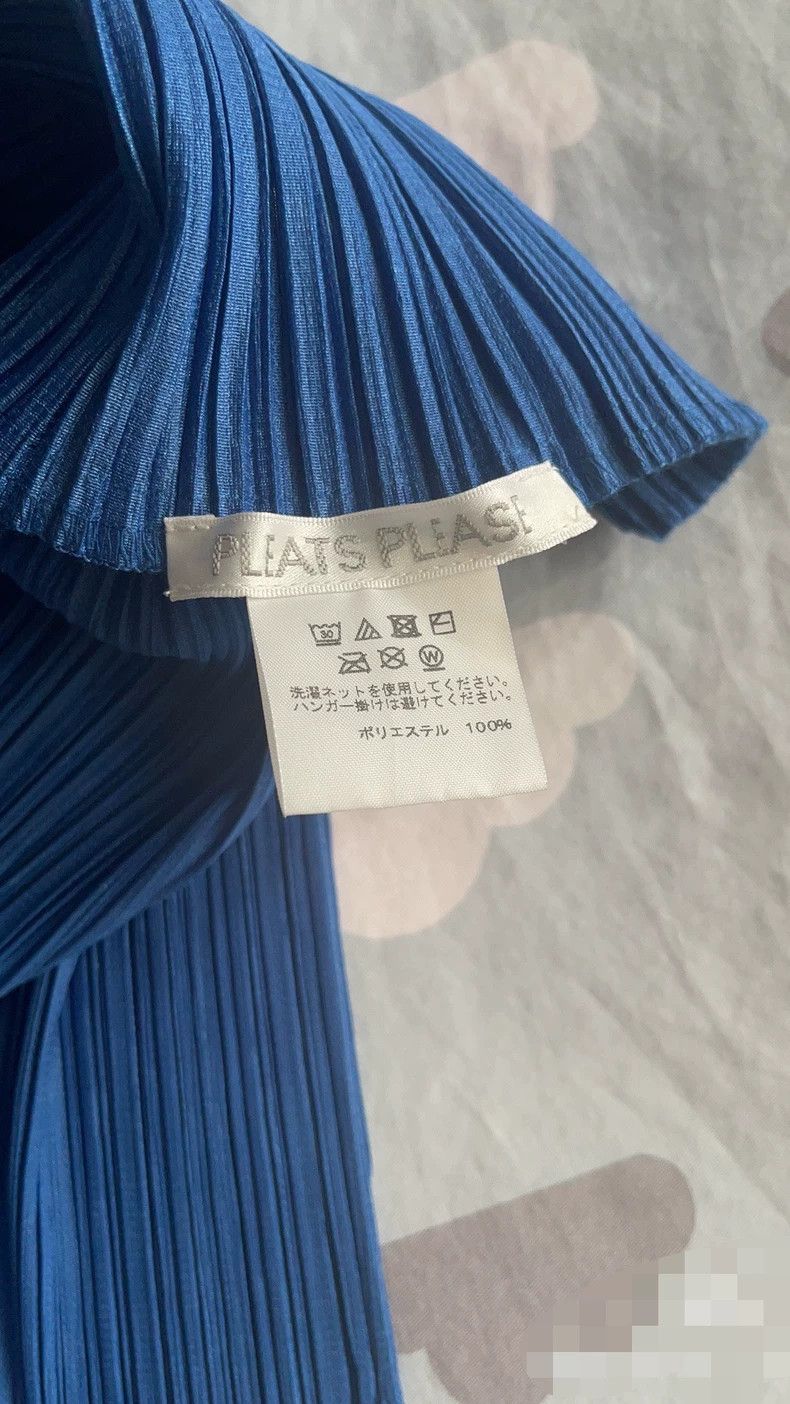 Issey Miyake Issey Miyake JK731 Blue Tank Top - dmc Size M / US 6-8 / IT 42-44 - 3 Thumbnail