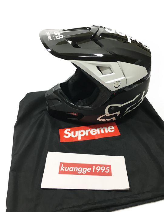 Supreme 18ss Supreme Fox racing V2 helmet black small accessories