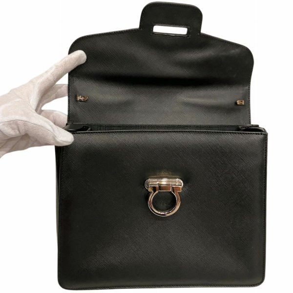 Salvatore Ferragamo Salvatore Ferragamo Salvatore Ferragamo Gancini Leather Handbag Leather Handbag BW-21-C361 Size ONE SIZE - 7 Thumbnail