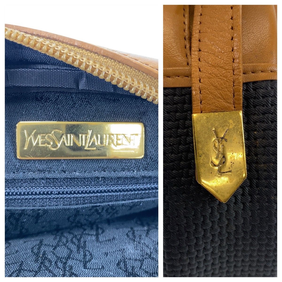 Yves Saint Laurent Yves Saint Laurent Yves Saint Laurent YSL PVC/Leather Shoulder Bag Leather Shoulder Bag DUTY FREE for USA Size ONE SIZE - 4 Thumbnail