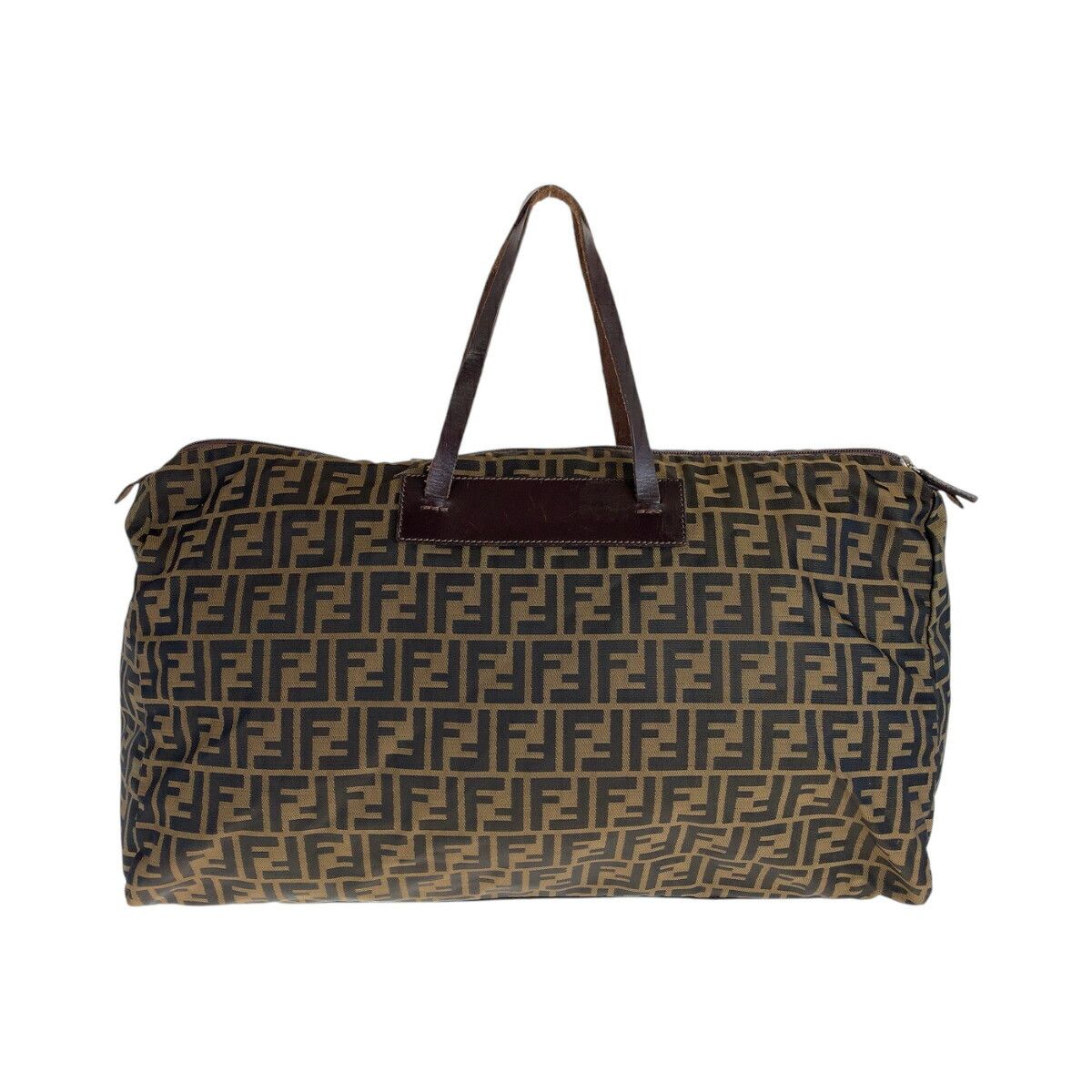 Fendi Fendi Fendi Zucca Canvas Boston Bag Canvas Travel Bag 15418 0 009 Size ONE SIZE - 2 Thumbnail