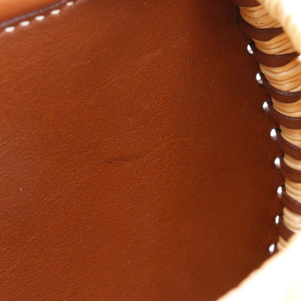 Hermes Hermes Hermes Fishing Basket Leather×Willow 2way Shoulder Bag Leather Shoulder Bag Size ONE SIZE - 10 Thumbnail