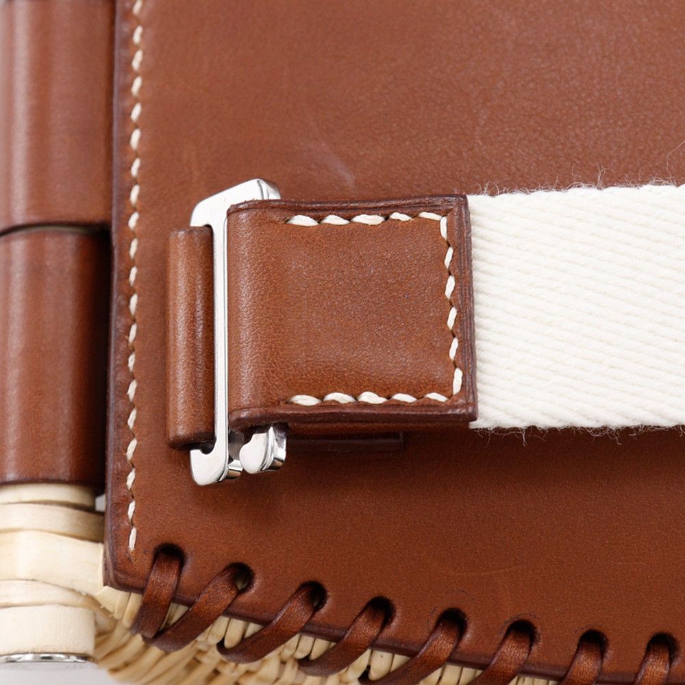 Hermes Hermes Hermes Fishing Basket Leather×Willow 2way Shoulder Bag Leather Shoulder Bag Size ONE SIZE - 13 Thumbnail