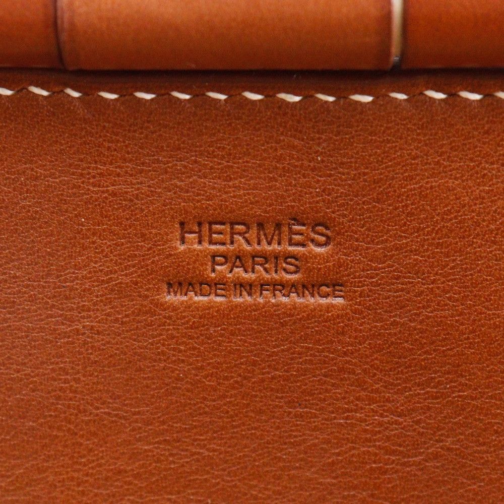 Hermes Hermes Hermes Fishing Basket Leather×Willow 2way Shoulder Bag Leather Shoulder Bag Size ONE SIZE - 17 Thumbnail