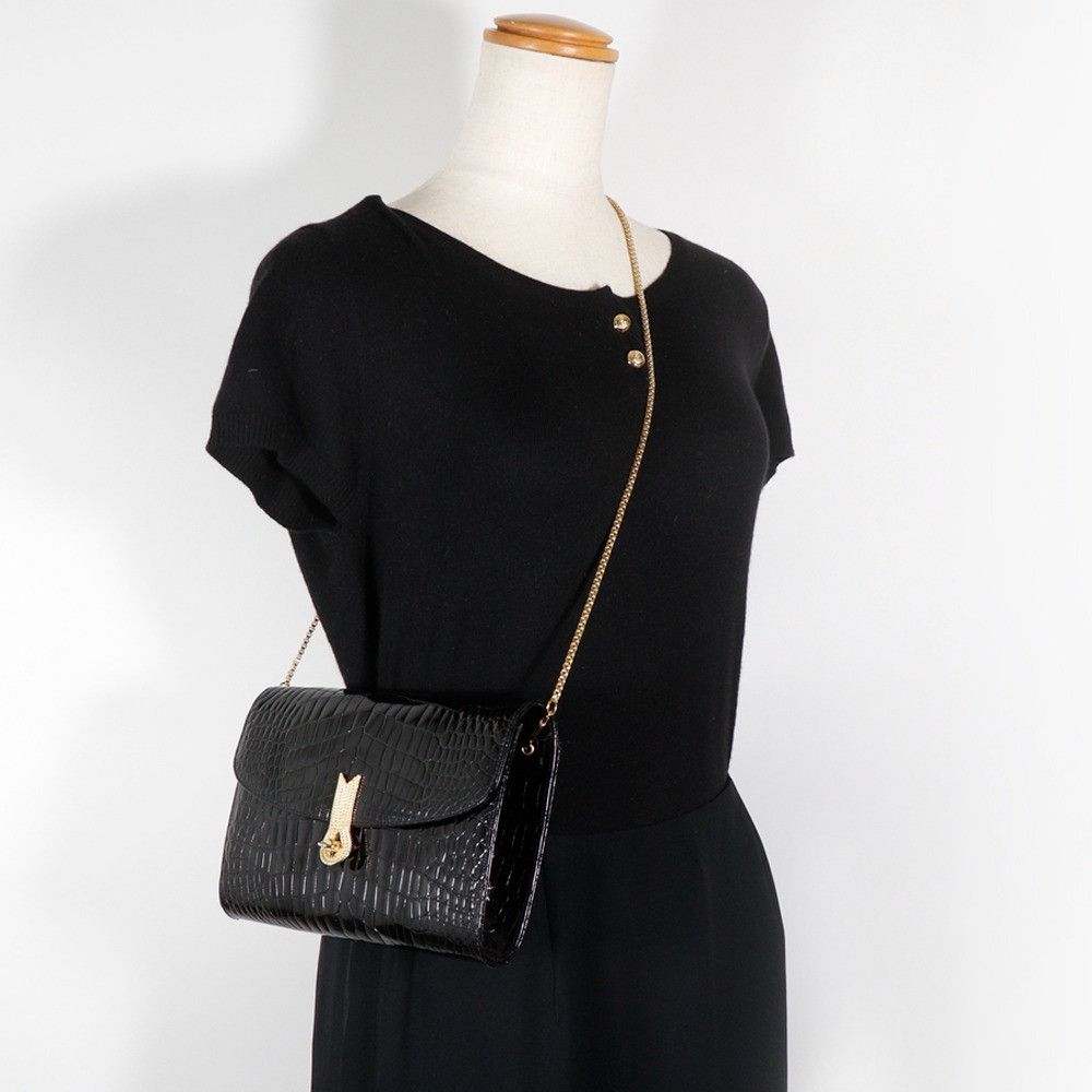 Other Other MORABITO Chain Shoulder 2way Embossed Leather Shoulder Bag Leather Shoulder Bag DUTY FREE for USA Size ONE SIZE - 18 Thumbnail