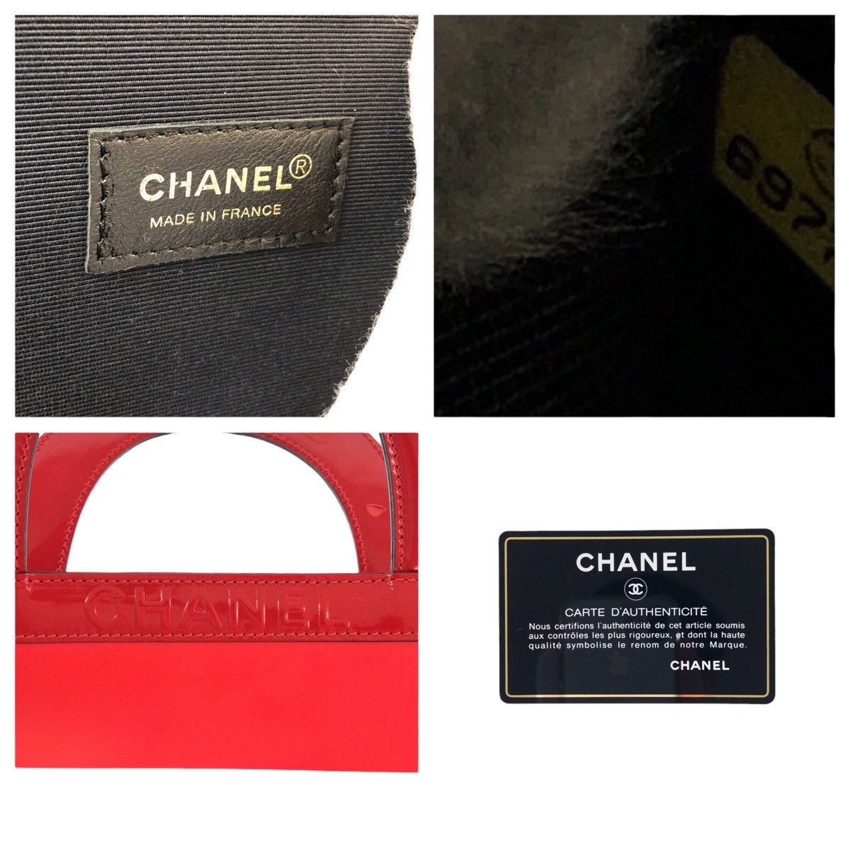 Chanel Chanel Chanel Coco Chanel Choco Bar Enamel Canvas Leather Tote Bag Enamel Tote Bag Size ONE SIZE - 4 Thumbnail