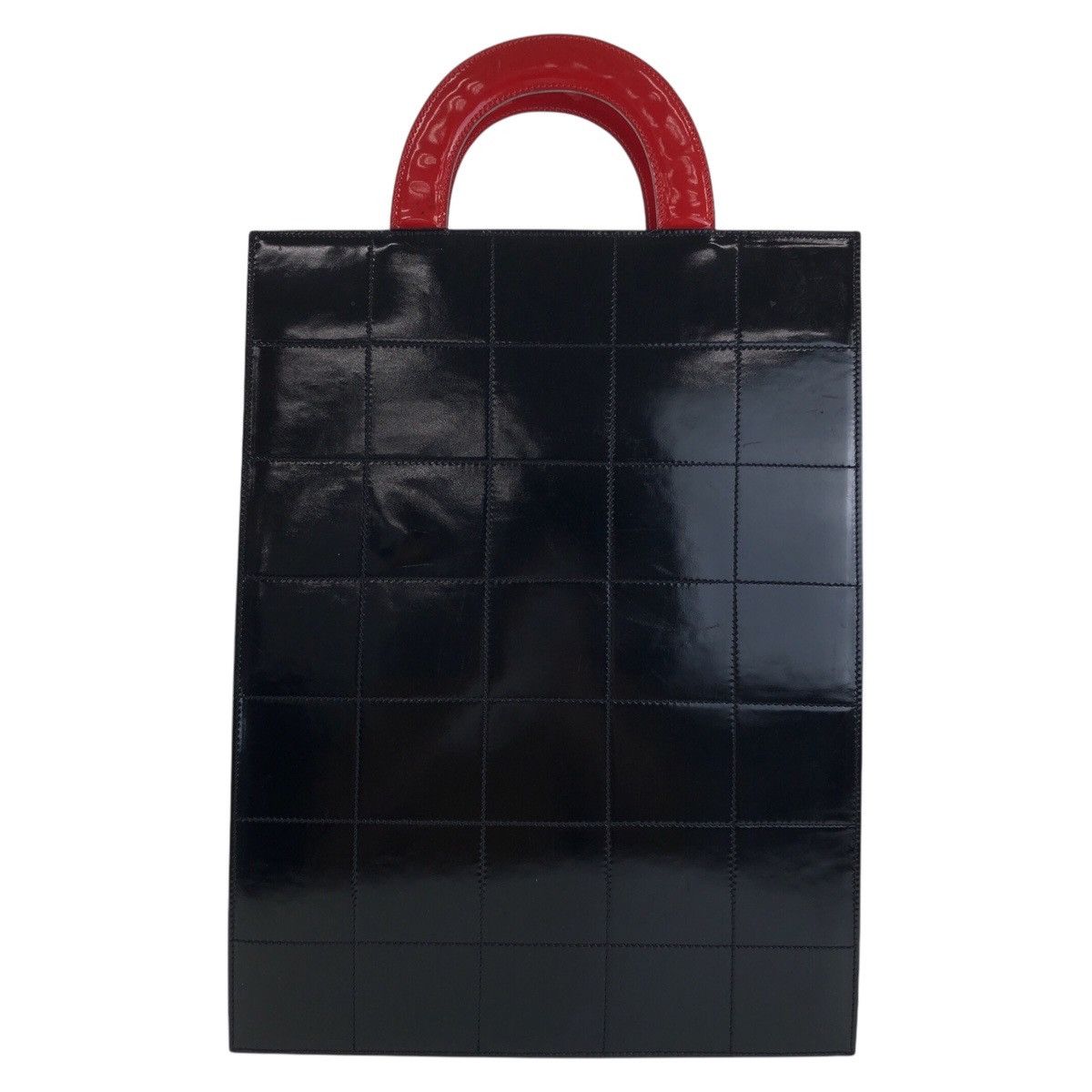 Chanel Chanel Chanel Coco Chanel Choco Bar Enamel Canvas Leather Tote Bag Enamel Tote Bag Size ONE SIZE - 2 Thumbnail