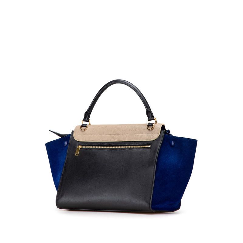 Celine Celine Celine Trapeze Leather Suede 2way Bag Leather Shoulder Bag Size ONE SIZE - 2 Thumbnail