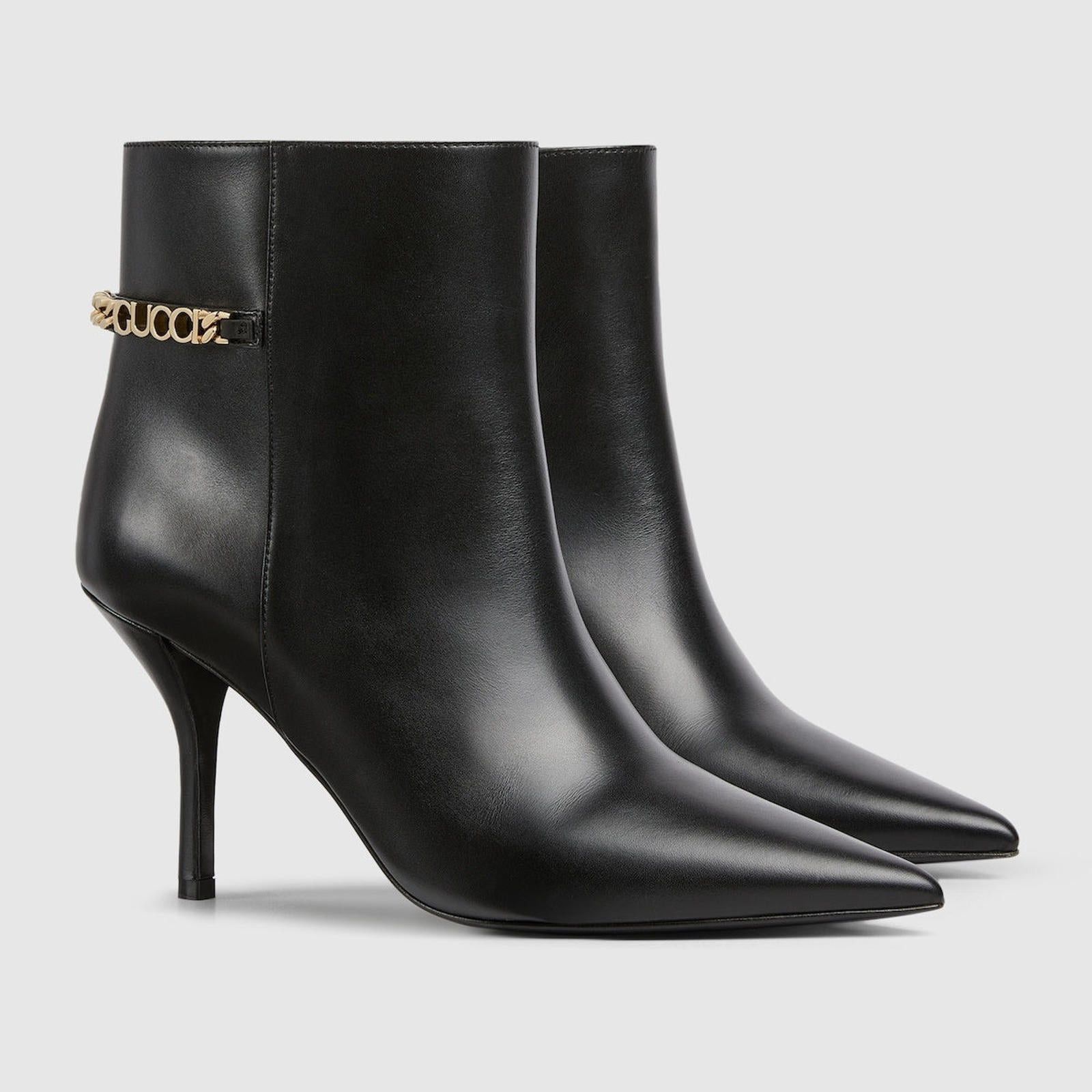 Gucci Gucci Signoria Chain Ankle Boots SIZE 40 Size ONE SIZE - 2 Thumbnail