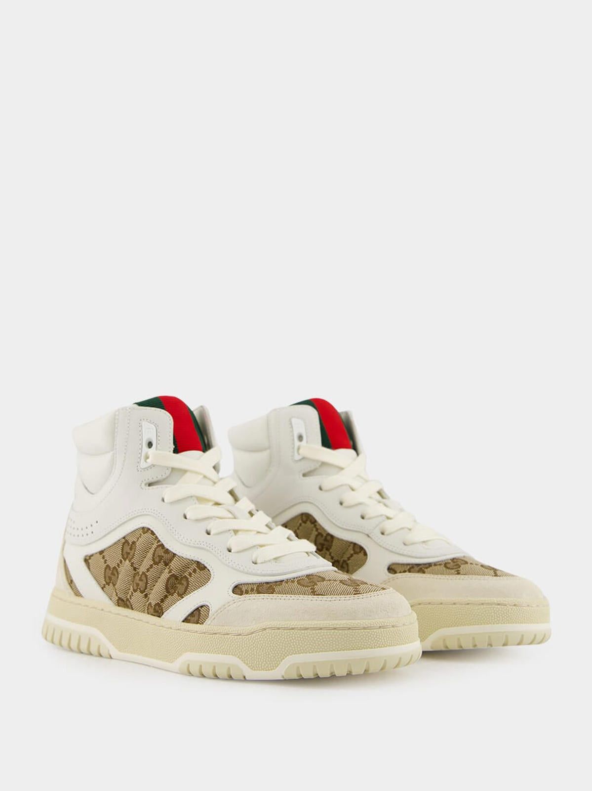 Gucci Gucci Re-Web High Top Women Sneakers SIZE 38 Size ONE SIZE - 2 Thumbnail