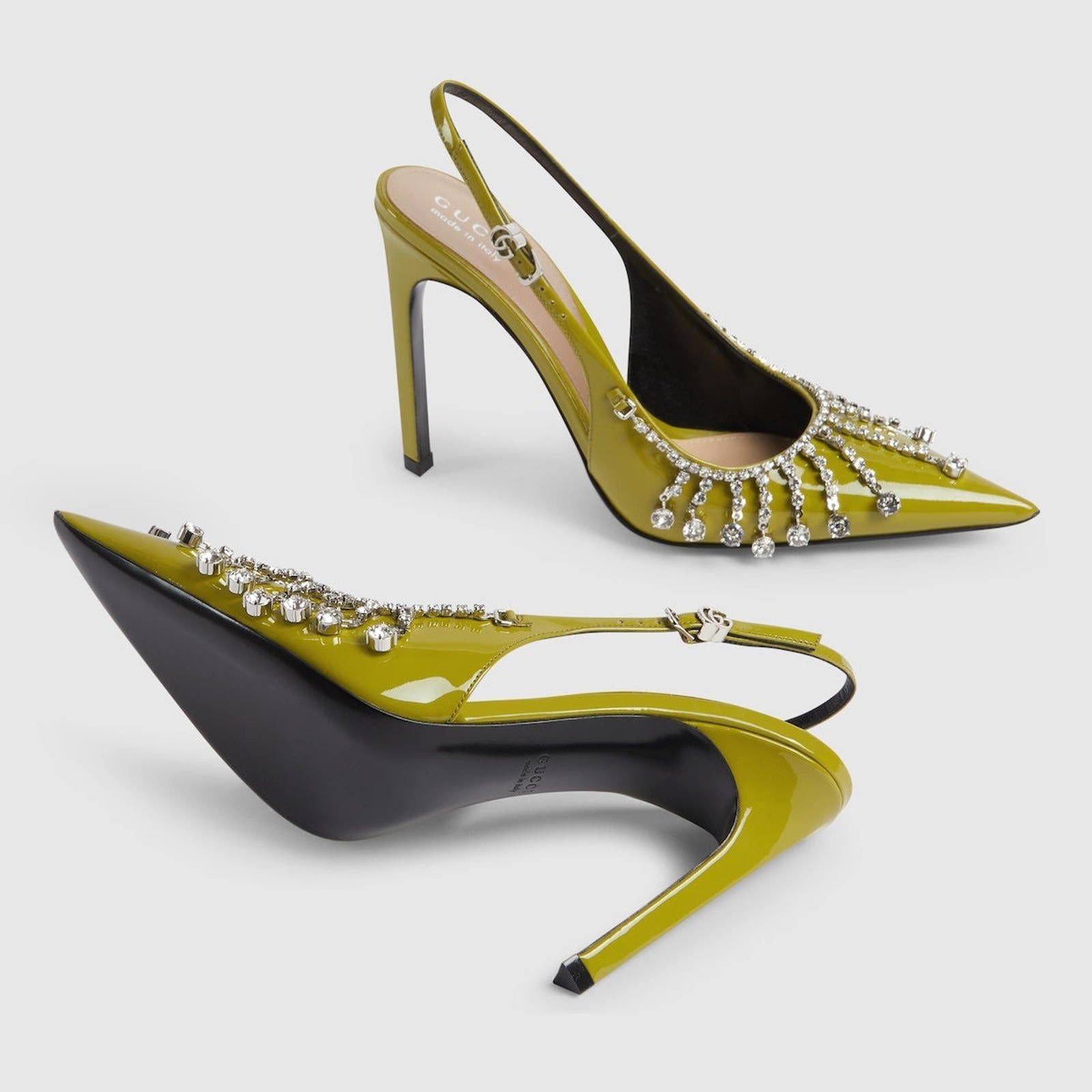 Gucci Gucci Crystal Chain Pumps SIZE 36 Size ONE SIZE - 4 Thumbnail