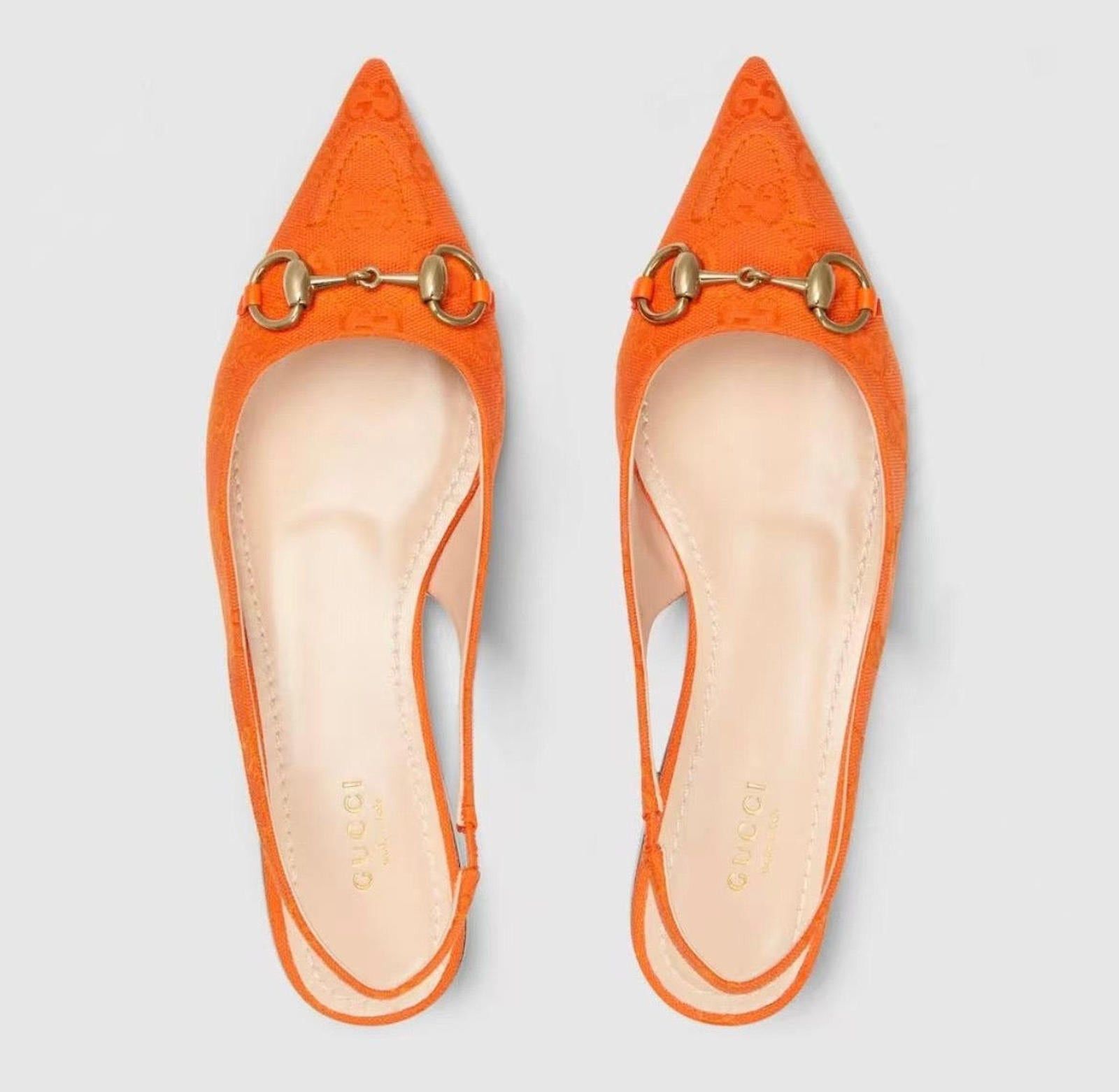 Gucci Gucci Horsebit GG Slingback Ballets SIZE 41 Size ONE SIZE - 3 Thumbnail