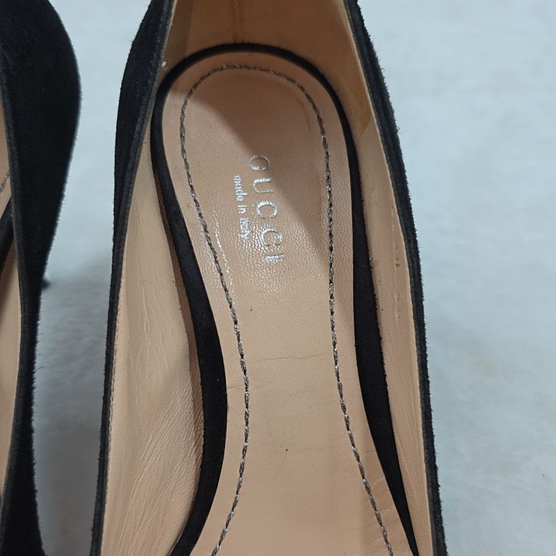 Gucci Gucci Classic Black Leather Flat Shoes Size US 6.5 / EU 39-40 - 6 Thumbnail