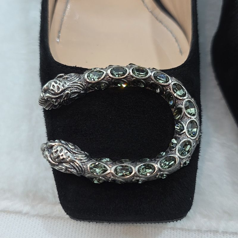 Gucci Gucci Classic Black Leather Flat Shoes Size US 6.5 / EU 39-40 - 9 Thumbnail