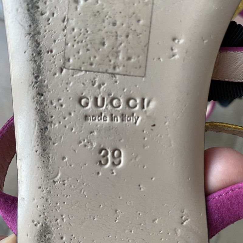 Gucci Gucci Flat Sandals in Magenta Size US 8.5 / EU 41-42 - 5 Thumbnail