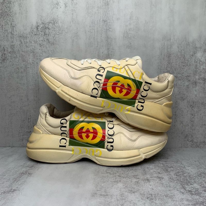 Gucci Gucci Rhyton Logo Classic Dad Sneakers Size US 9.5 / EU 42-43 - 6 Thumbnail