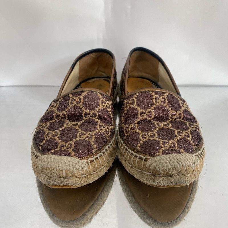 Gucci Gucci Brown Logo Espadrilles Flat Shoes Size US 7.5 / EU 40-41 - 4 Thumbnail