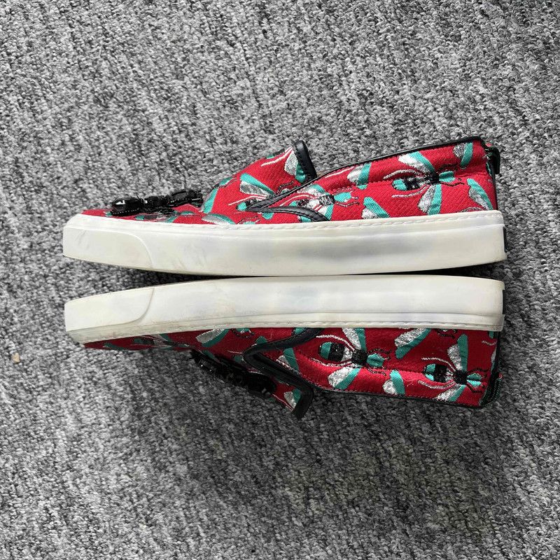 Gucci Gucci Colorful Insect Embellished Low-top Sneakers Size US 6.5 / EU 39-40 - 7 Thumbnail