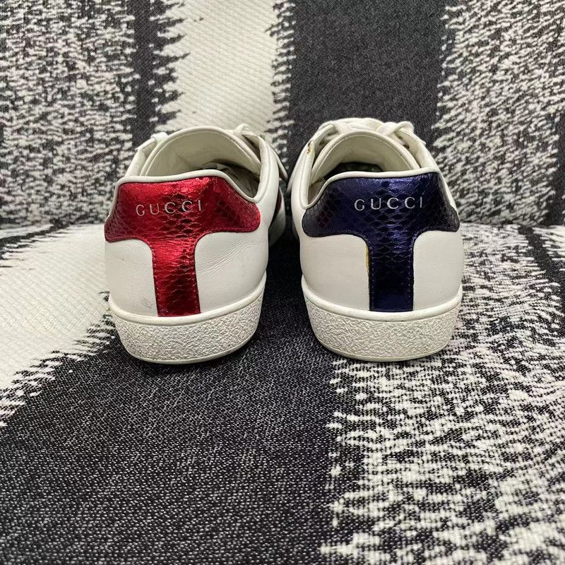 Gucci Gucci Colorful Appliqué White Sneakers for Men Size US 9.5 / EU 42-43 - 3 Thumbnail