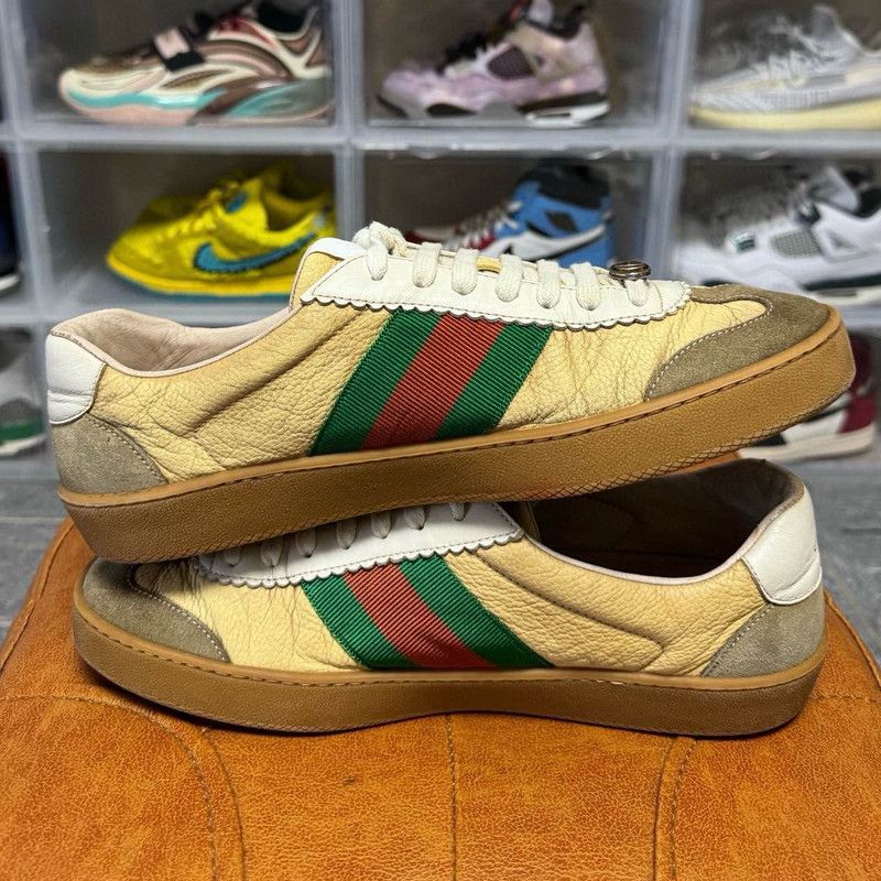 Gucci Gucci G74 Web Low-top Fashion Sneakers Size US 9.5 / EU 42-43 - 8 Thumbnail