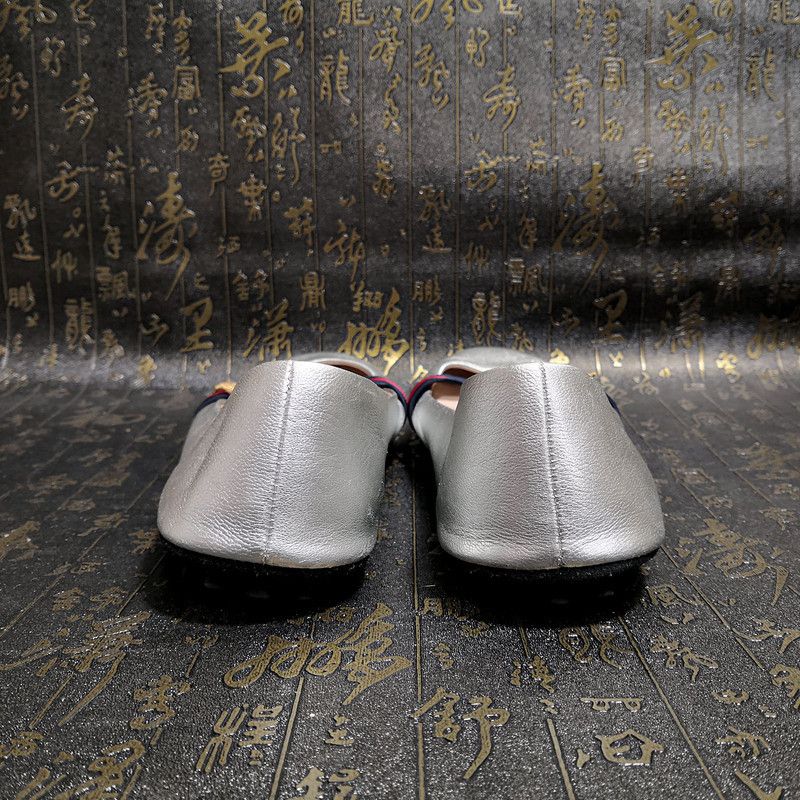 Gucci Gucci Silver Bee Ballet Flats Size US 7.5 / EU 40-41 - 3 Thumbnail