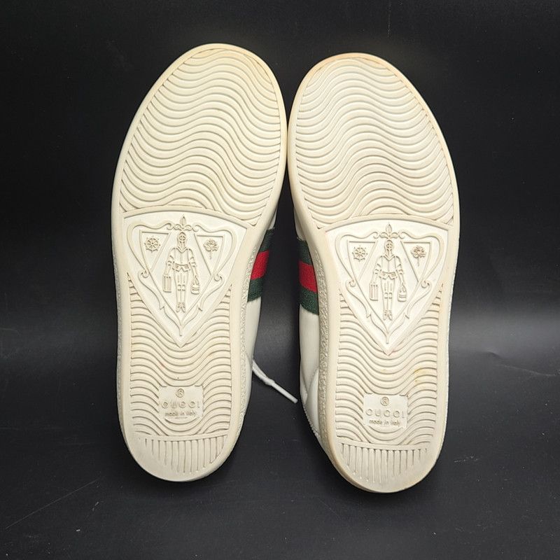 Gucci Gucci ACE Leather Bee Sneakers for Men Size US 5.5 / EU 38 - 4 Thumbnail