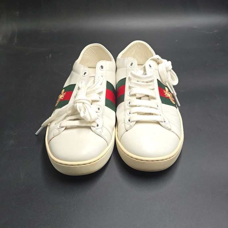 Gucci Gucci ACE Leather Bee Sneakers for Men Size US 5.5 / EU 38 - 2 Thumbnail