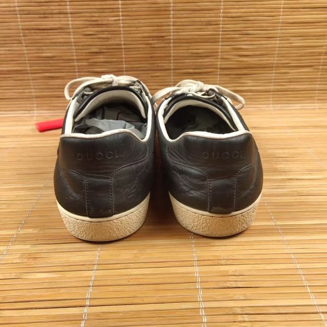 Gucci Gucci ACE Signature Black Casual Sneakers for Men Size US 9.5 / EU 42-43 - 3 Thumbnail
