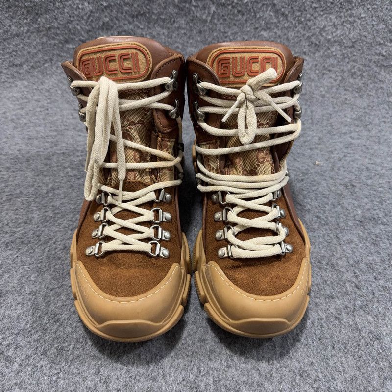 Gucci Gucci Wmns Flashtrek Brick Red Beige Boots Size US 6.5 / EU 39-40 - 2 Thumbnail