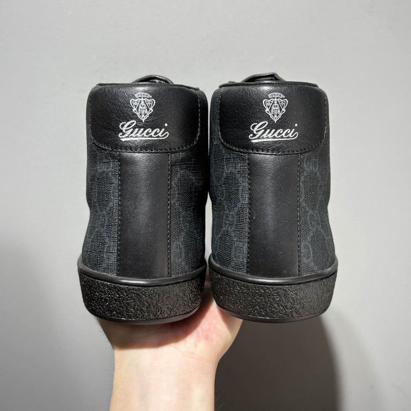 Gucci Gucci Black High-Top Fashion Sneakers for Men Size US 6.5 / EU 39-40 - 3 Thumbnail