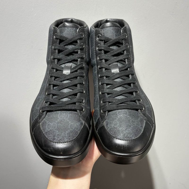 Gucci Gucci Black High-Top Fashion Sneakers for Men Size US 6.5 / EU 39-40 - 2 Thumbnail