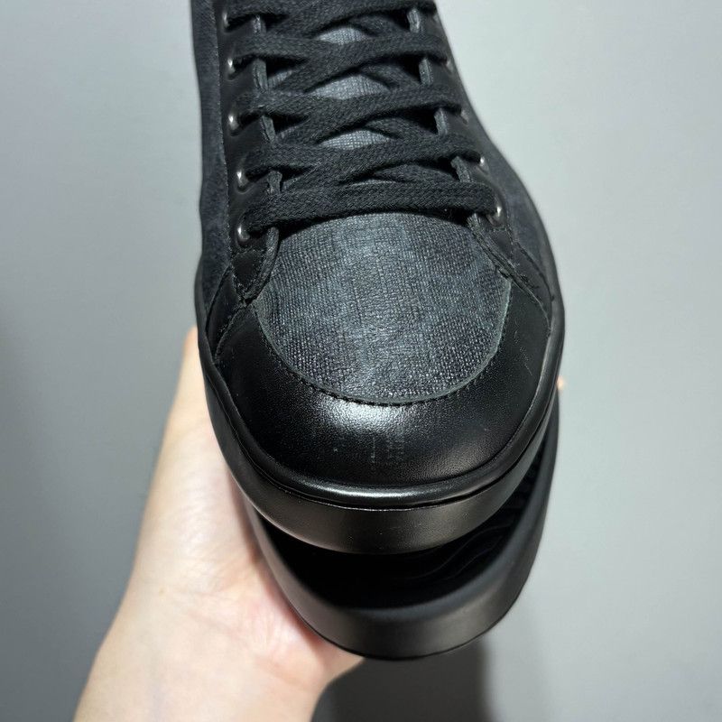 Gucci Gucci Black High-Top Fashion Sneakers for Men Size US 6.5 / EU 39-40 - 9 Thumbnail