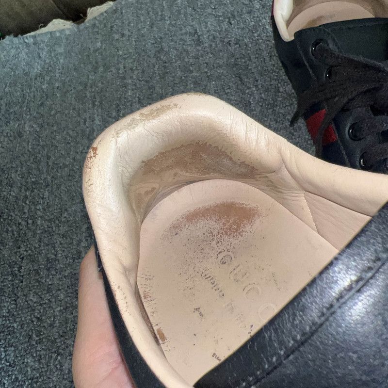 Gucci Gucci Ace Black Sneakers with Bee Embroidery Size US 7.5 / EU 40-41 - 7 Thumbnail