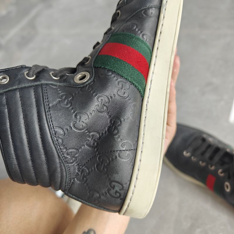 Gucci Gucci Casual Slip-Resistant Sneakers in Black Size US 10.5 / EU 43-44 - 13 Thumbnail