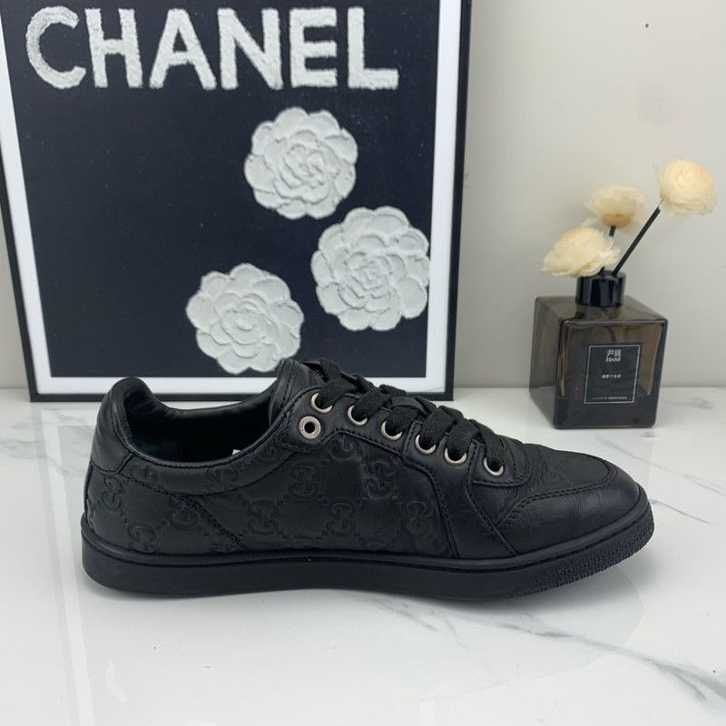 Gucci Gucci Classic Black Flat Casual Sneakers Size US 5.5 / EU 38 - 7 Thumbnail