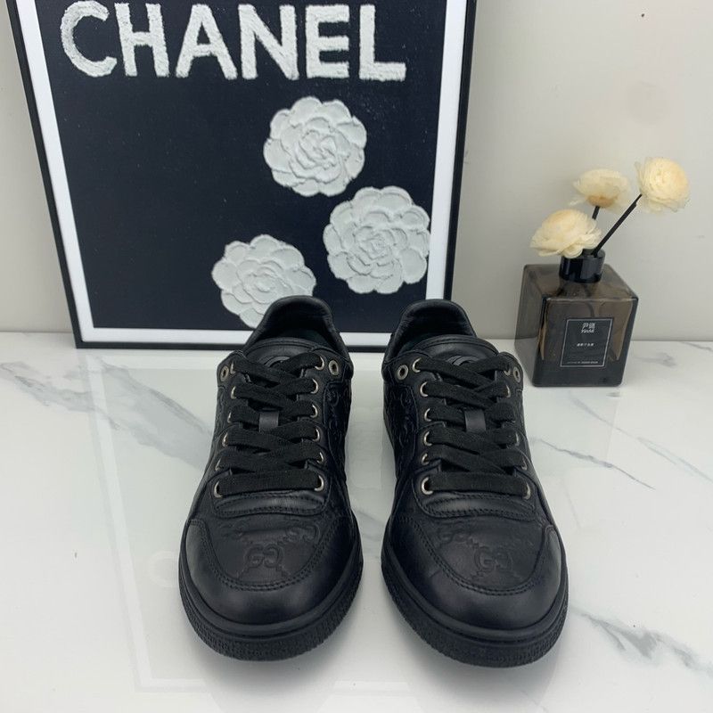 Gucci Gucci Classic Black Flat Casual Sneakers Size US 5.5 / EU 38 - 2 Thumbnail