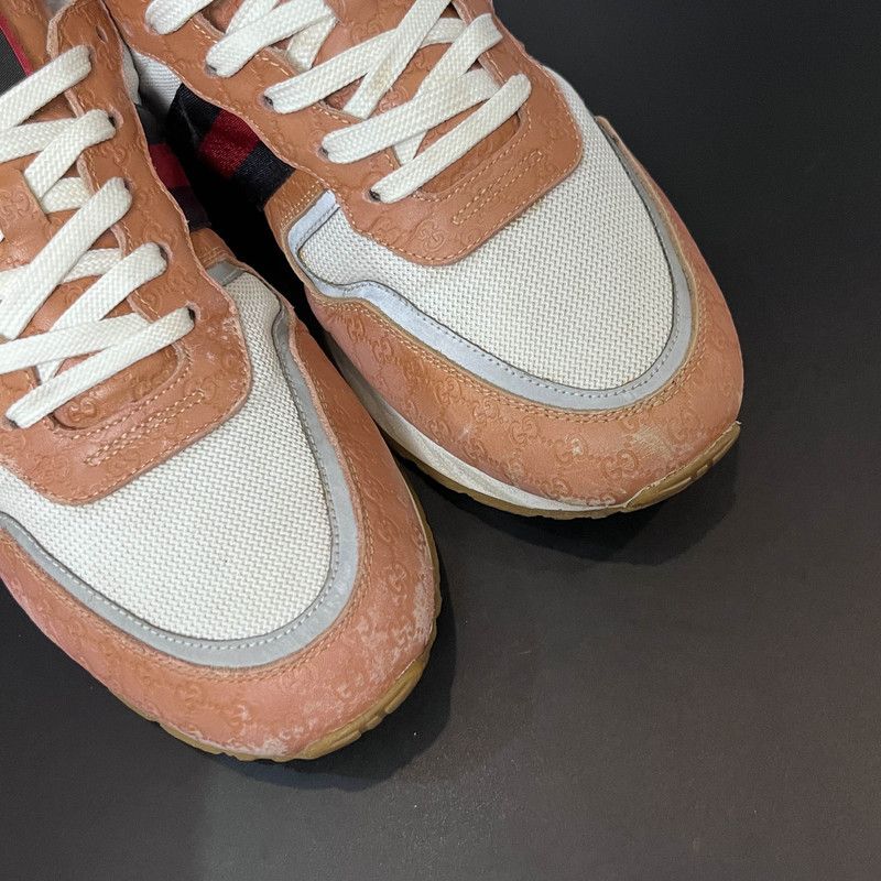 Gucci Gucci Casual Low-Top Sneakers in Orange Size US 8 / EU 41 - 8 Thumbnail
